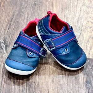 Stride Rite Red Blue Cameron Shoes Soft Sole Velcro
Walker Size 5 Baby